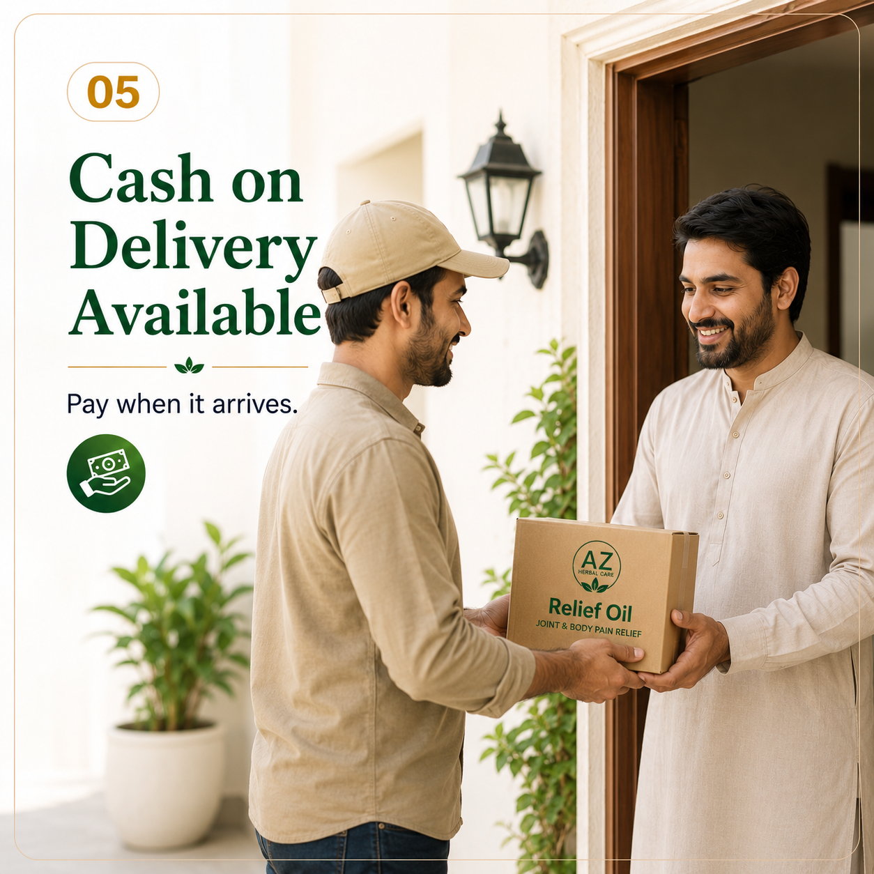 Cash on Delivery available for supported areas