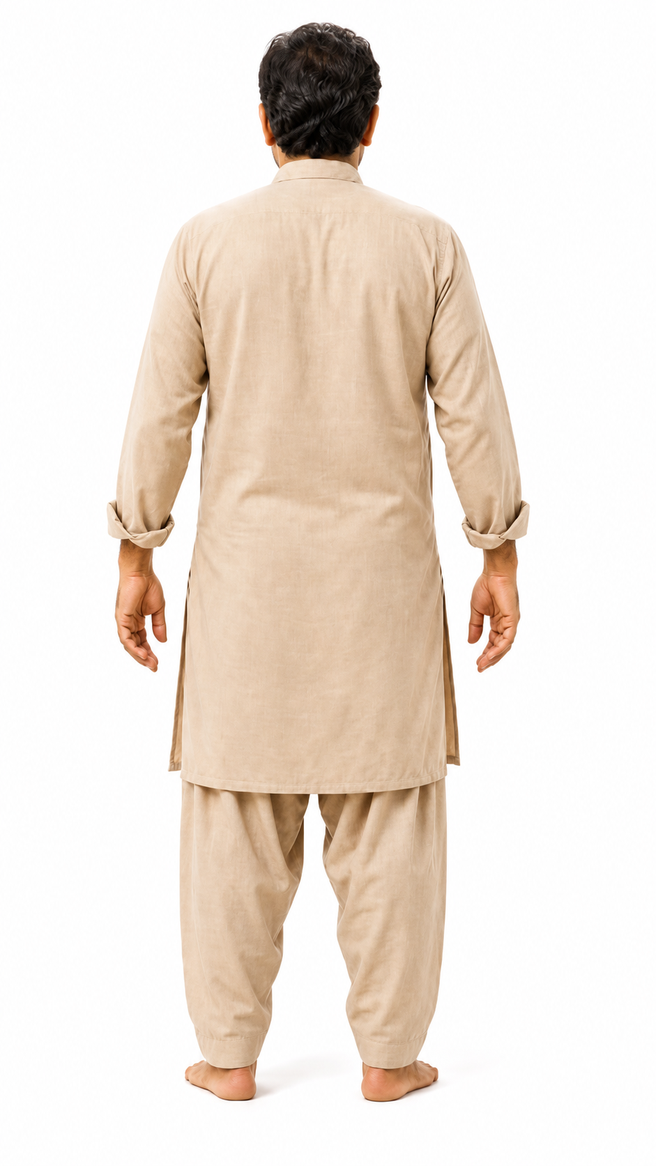Back view body illustration showing common external massage areas
